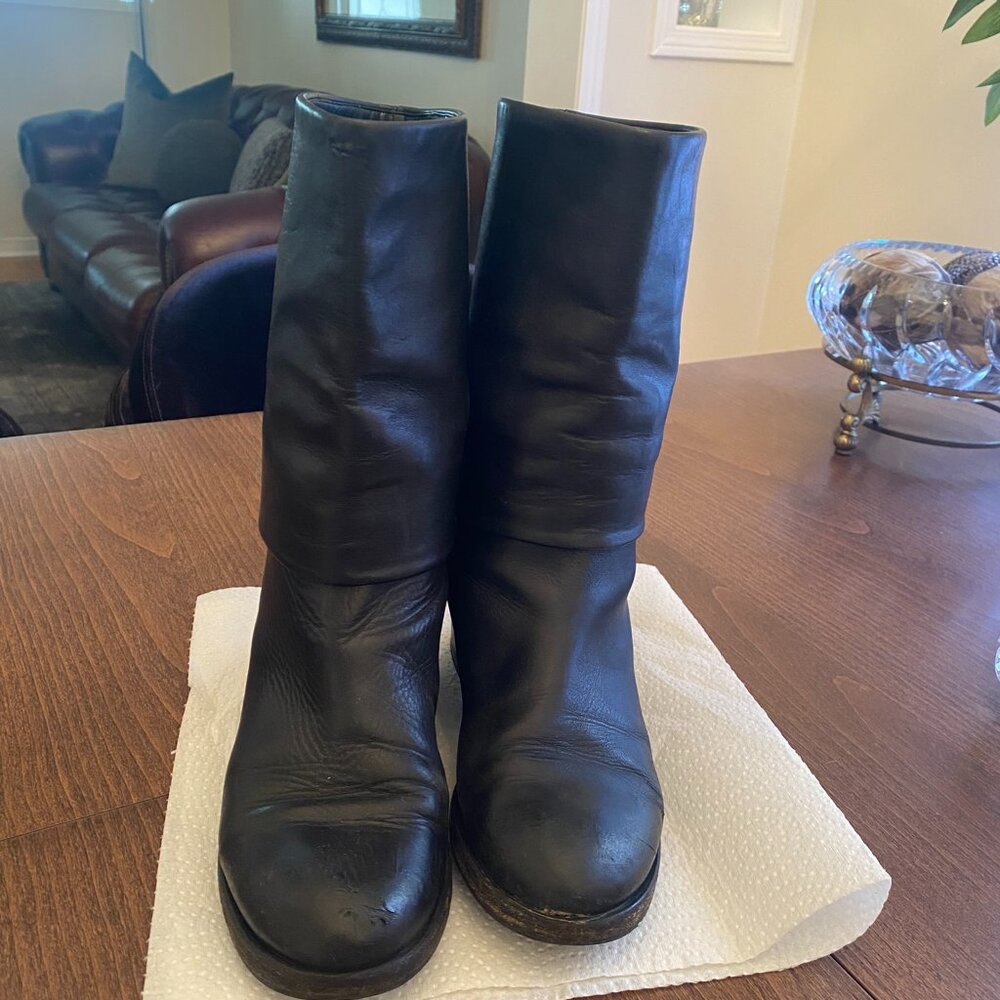 Chanel moto boots